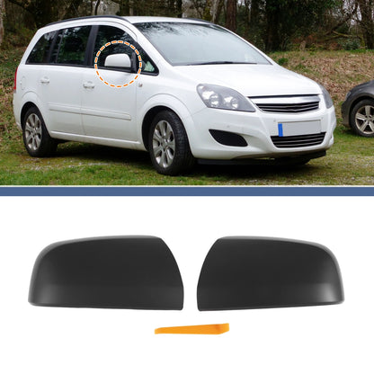 Mirror Cover Cap Set for Vauxhall Zafira B MK2 (2005–2014) - Gray