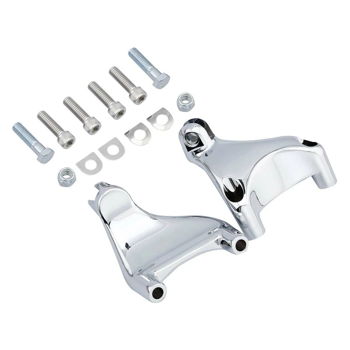 Chrome Rear Passenger Foot Peg Mount for Harley Sportster 883 XL1200 (2004–2013)