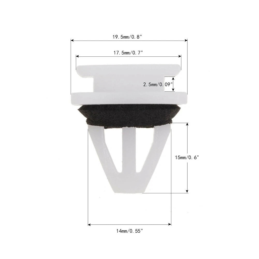 30Pcs Rocker Panel Moulding Clips for Honda Civic