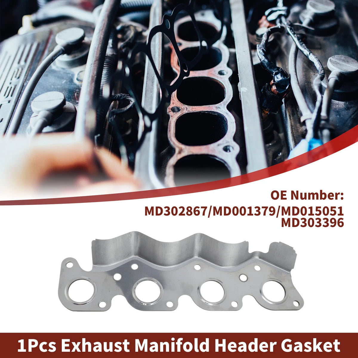 Exhaust Manifold Header Gasket Replacement for Mitsubishi Galant (1984–1992)