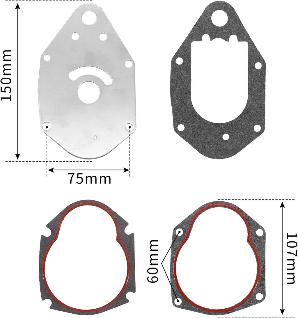 Water Pump Repair Kit for Mercury Mariner 45 50 55 60 HP Outboard (47-19453T)