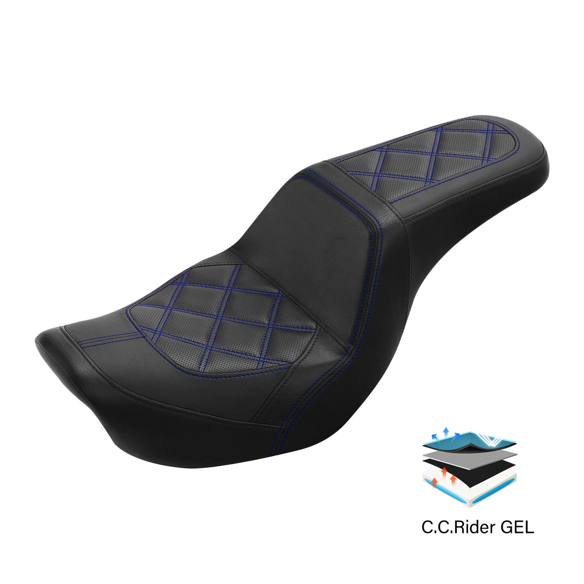 Gel Seat for Harley Low Rider, Street Bob, Fat Bob FXDF (2006–2017)