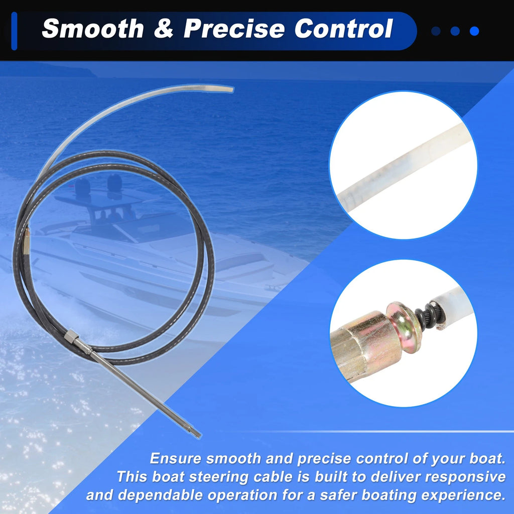 M66X10 Steering Control Cable for Marine Boat (10 ft)