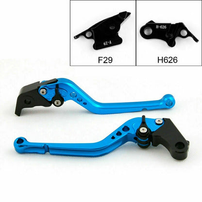 Long Brake Clutch Levers for Honda CBR929RR (2000–2001) Blue T9
