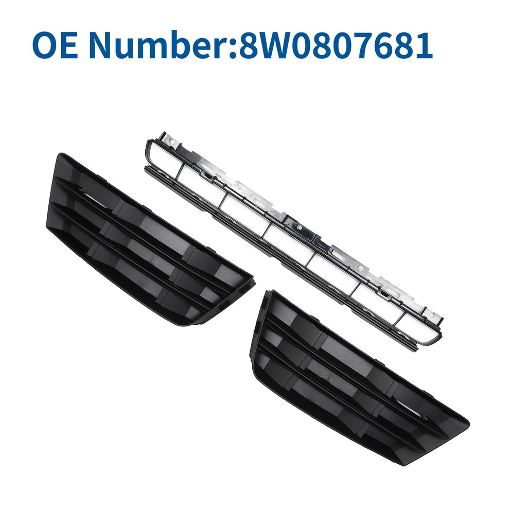 Front Lower Bumper Grille for Audi A4 B9 (2016–2018) Black S-Line