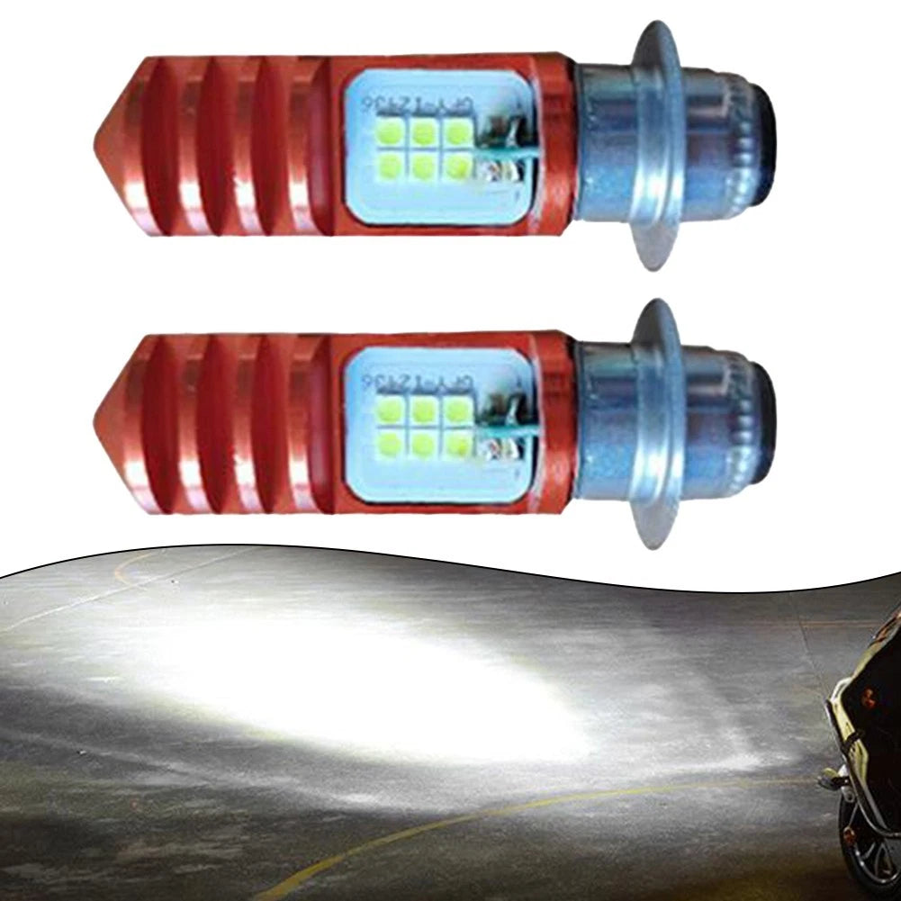 2X LED Headlight Bulbs for Electric Motorcycle
