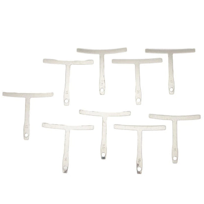 9-Piece Stainless Steel Straight Edge Set for Guitar