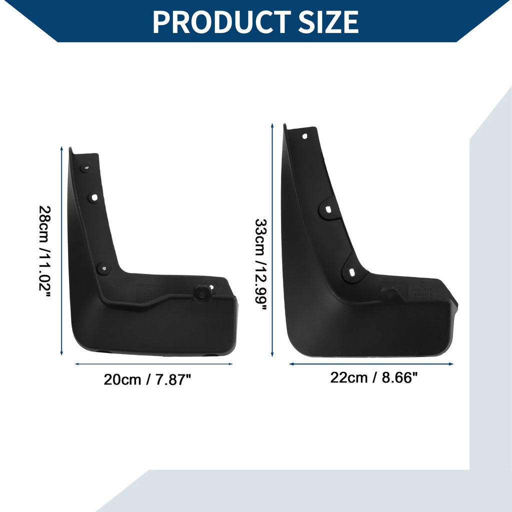 Mud Flaps Splash Guards 1 Set for BMW X1 (2016–2023)