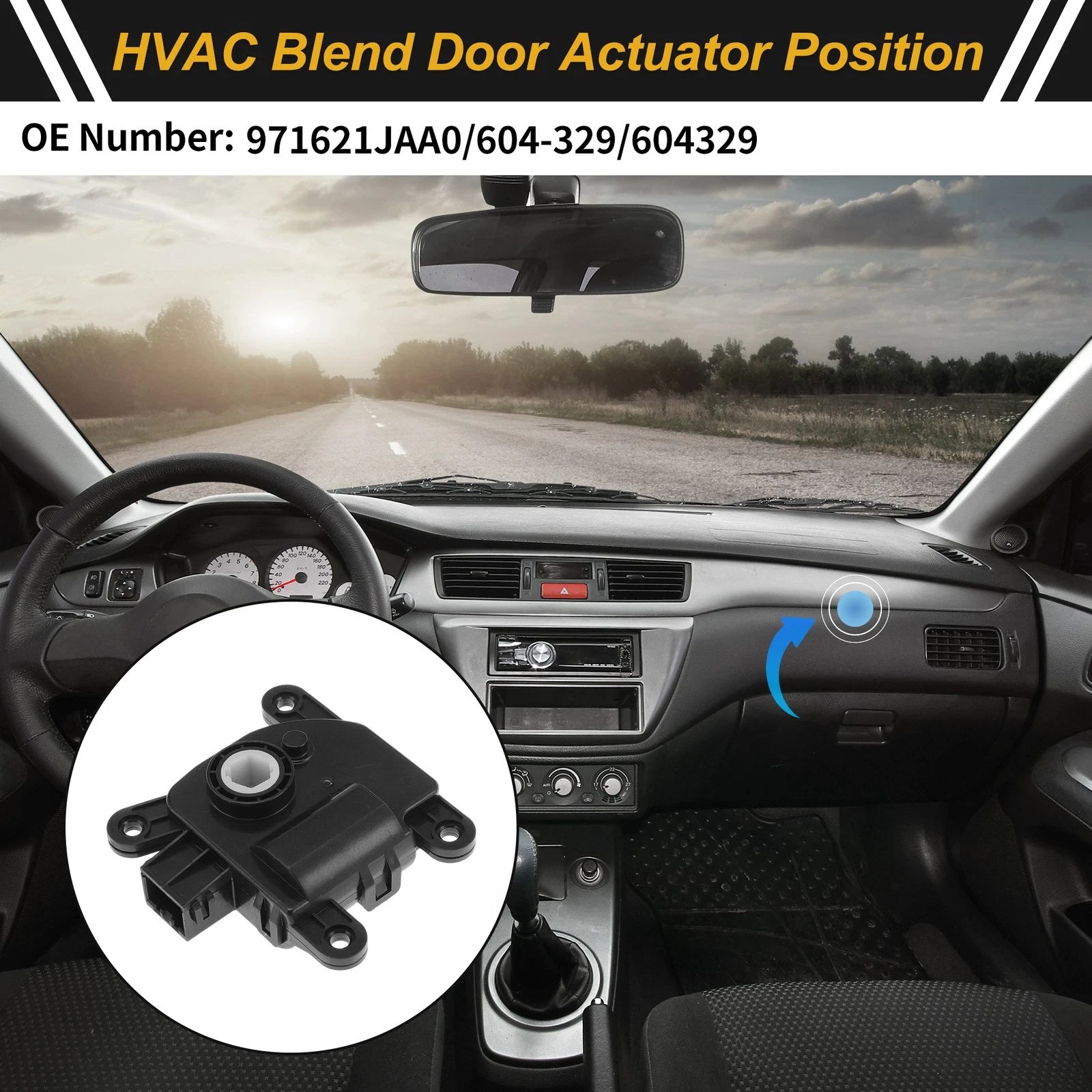 HVAC Heater Blend Door Actuator Replacement for Hyundai Veloster (2012–2017)