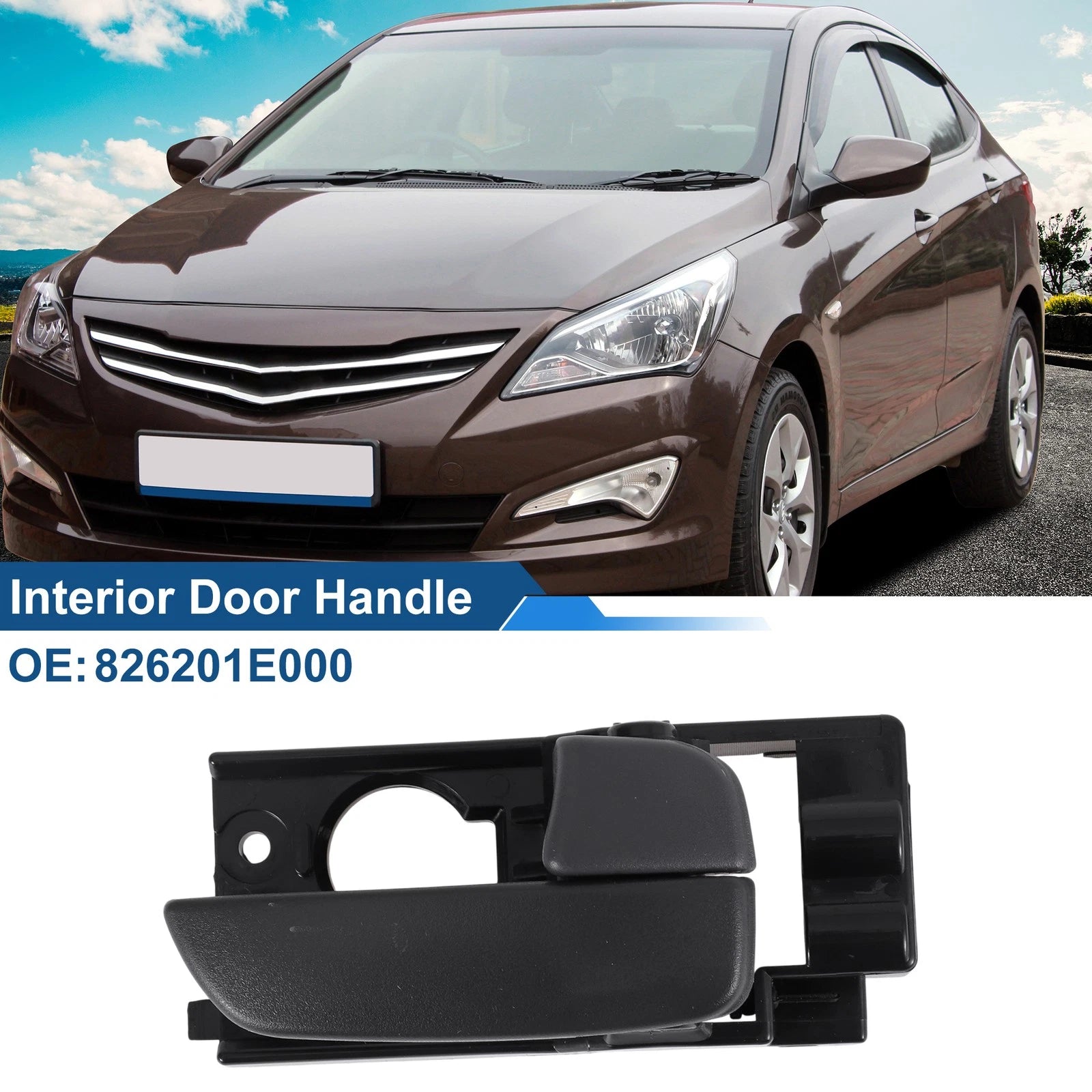 Front Driver Side Interior Door Handle for Hyundai Accent GLS (2011–2018)