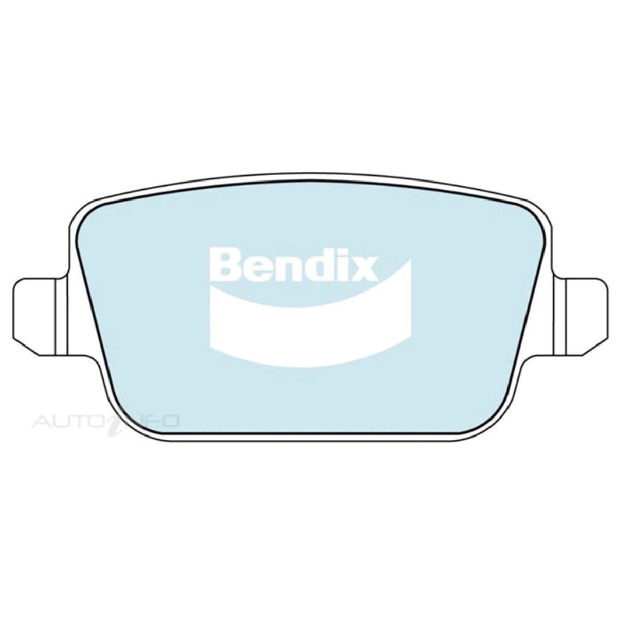 Set of 4 Bendix Rear Disc Brake Pads for Volvo S80 (2007–2010)