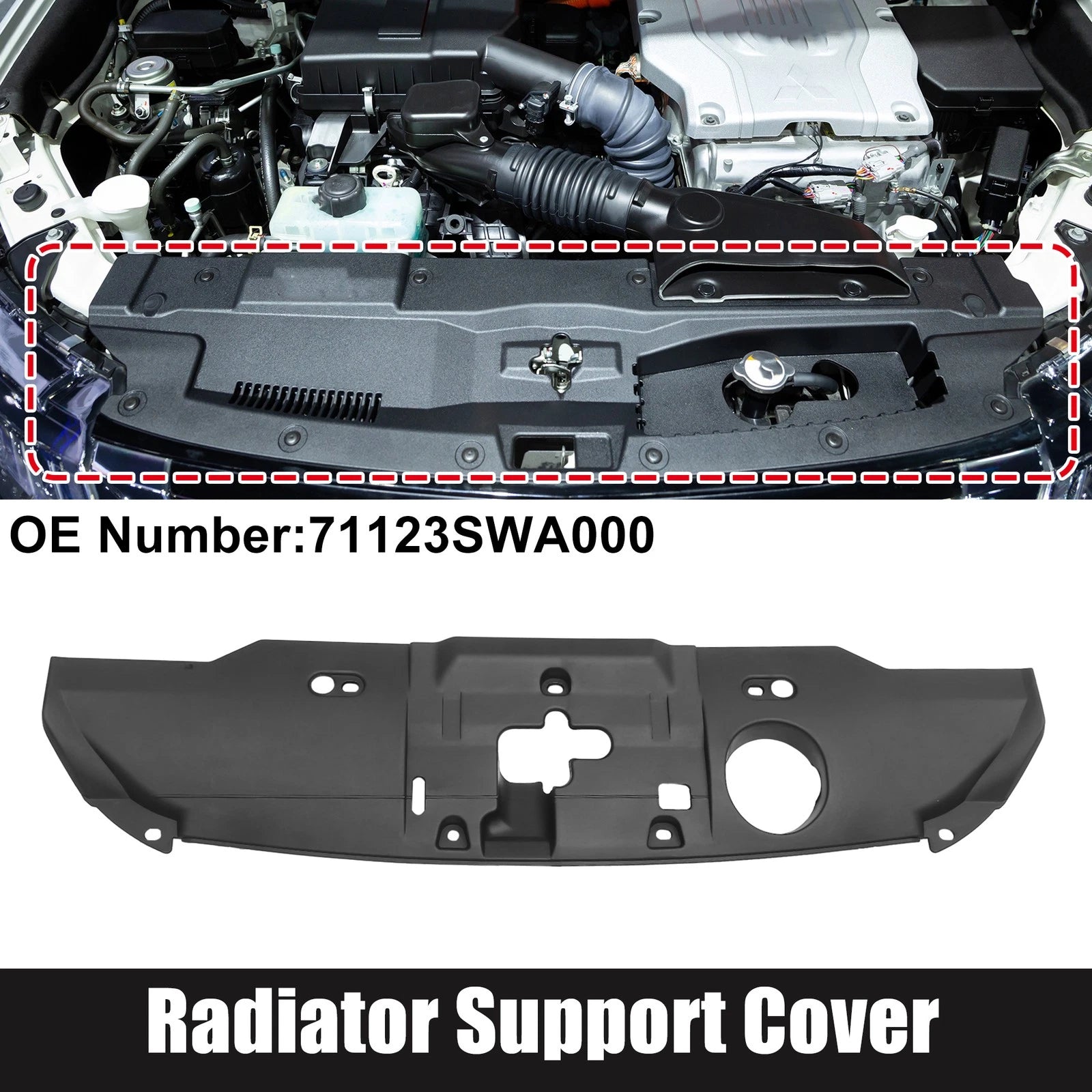 Radiator Support Cover Front Upper Replacement for Honda CR-V EX (2007–2009)