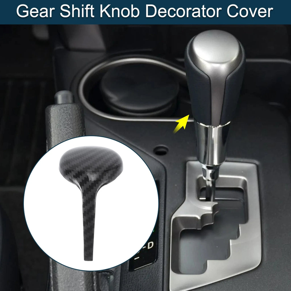Gear Shift Knob Decor Cover for Toyota RAV4 Corolla Vios (2014–2018) Black