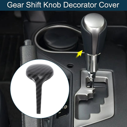 Gear Shift Knob Decor Cover for Toyota RAV4 Corolla Vios (2014–2018) Black