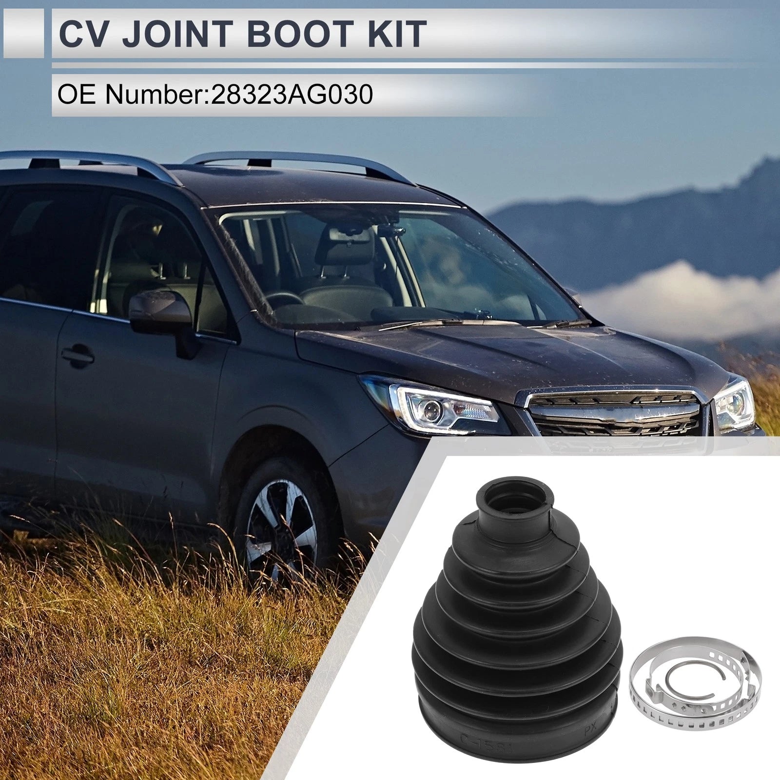 Outer CV Joint Boot Kit with Clamps for Subaru Forester (2009–2013)