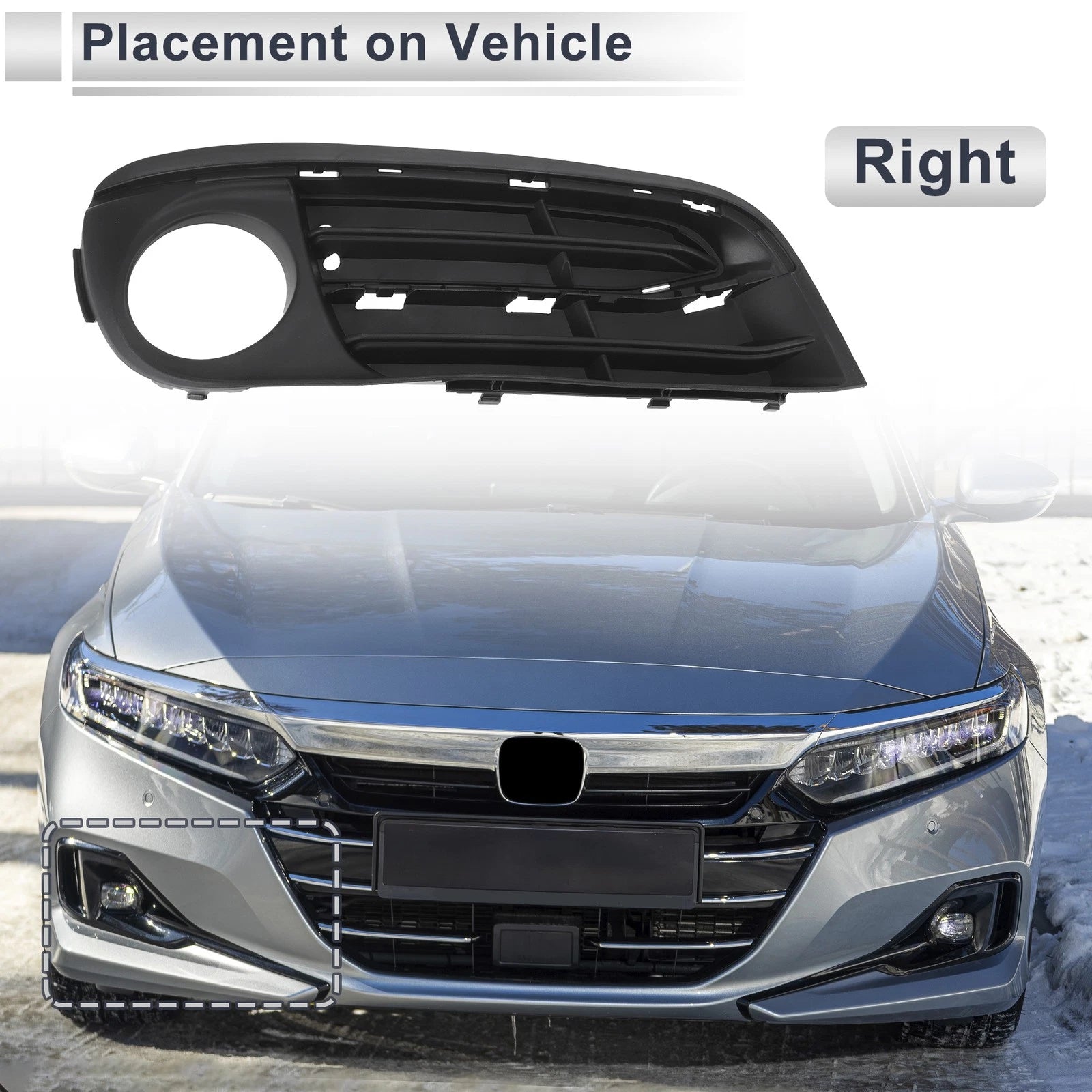 Front Right Fog Light Grill Replacement for BMW 5 Series (2014–2017)