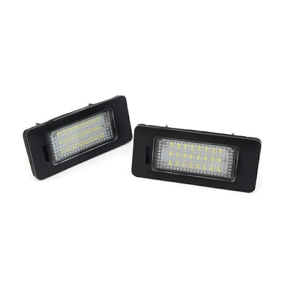 2Pcs 24SMD LED License Plate Light for Audi A1 8X / A3 8V / A4 S4 B8