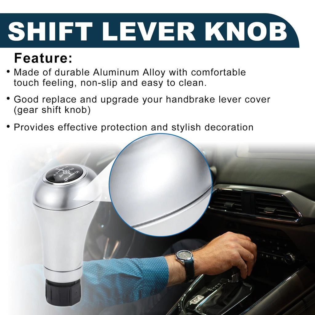 6 Speed Manual Shift Knob Aluminum Replacement for Mercedes-Benz C-Class (2000–2023)