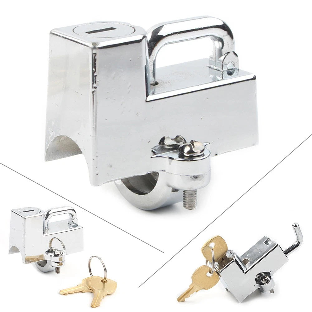 Chrome Motorcycle Helmet Lock for Harley-Davidson Softail Road King Fat Boy (AF3)