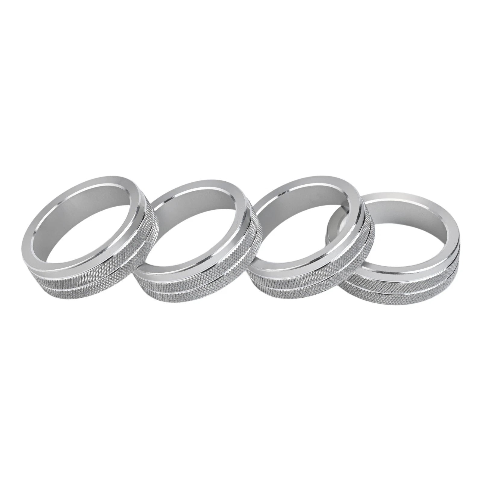 Silver Alloy Air Conditioning Audio Control Knobs for