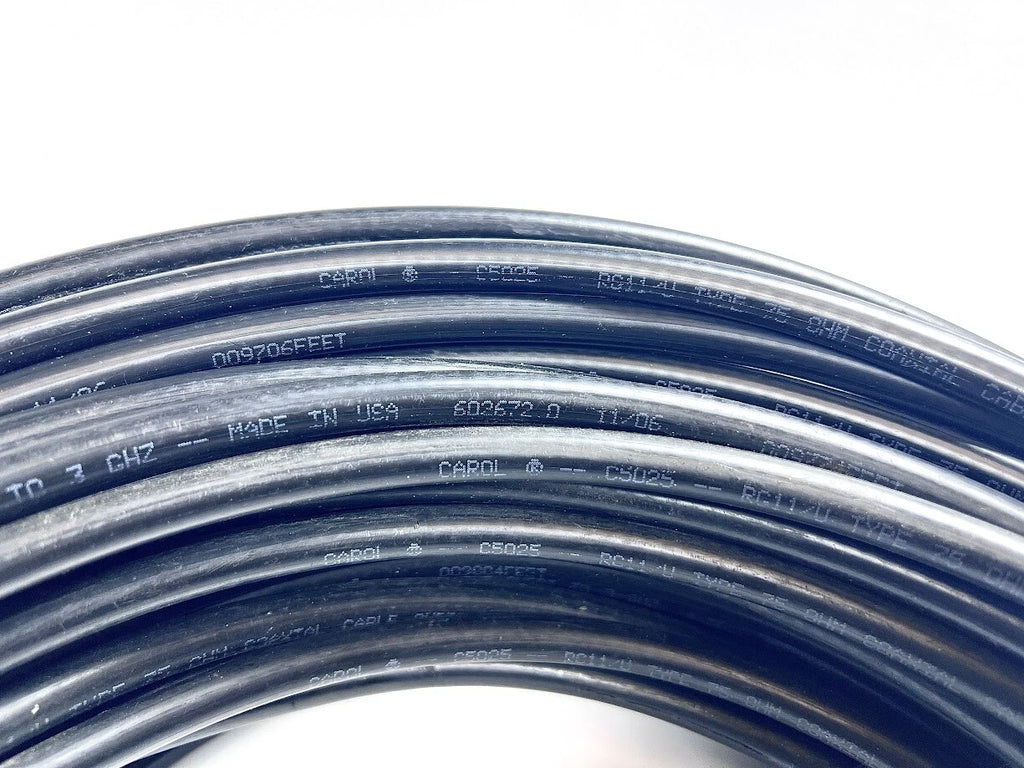 Coaxial Cable RG11/U 75 Ohm for Various Applications (160Ft)