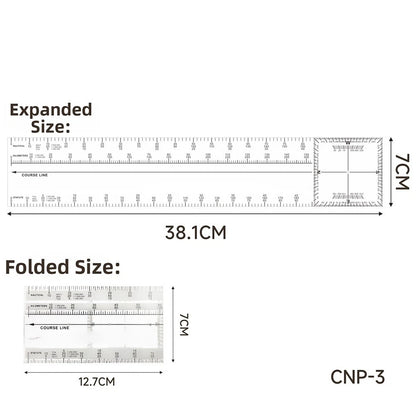 Lightweight ABS Slide Rule for Aviation Education