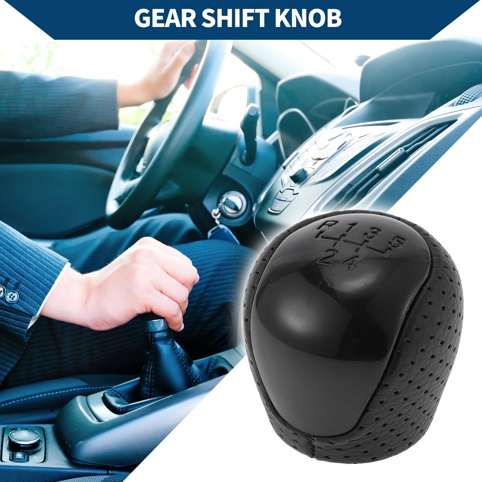 5 Speed Manual Gear Shift Knob Replacement for Hyundai Elantra (2009–2012)