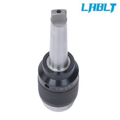 Keyless Drill Chuck with MT3 Shank & Spanner for LABLT (1/32" - 5/8")