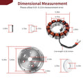 45Amp Stator Flywheel Rotor for Harley Electra Glide, Road Glide, Road King (–)