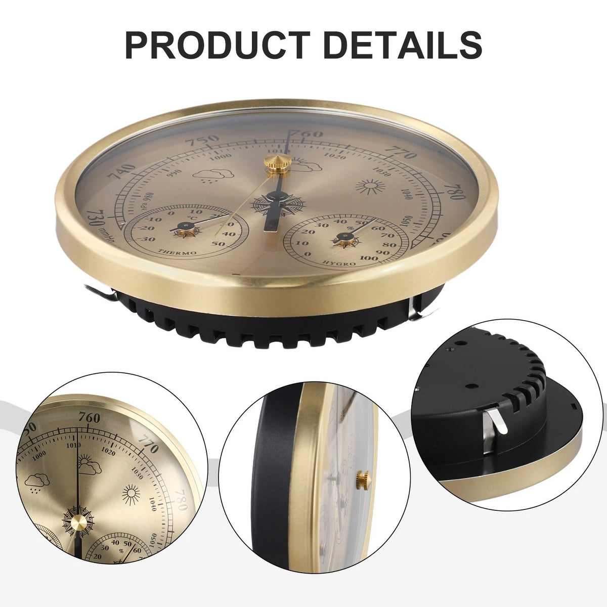 3-in-1 Weather Instrument for Accurate Predictions (130MM)