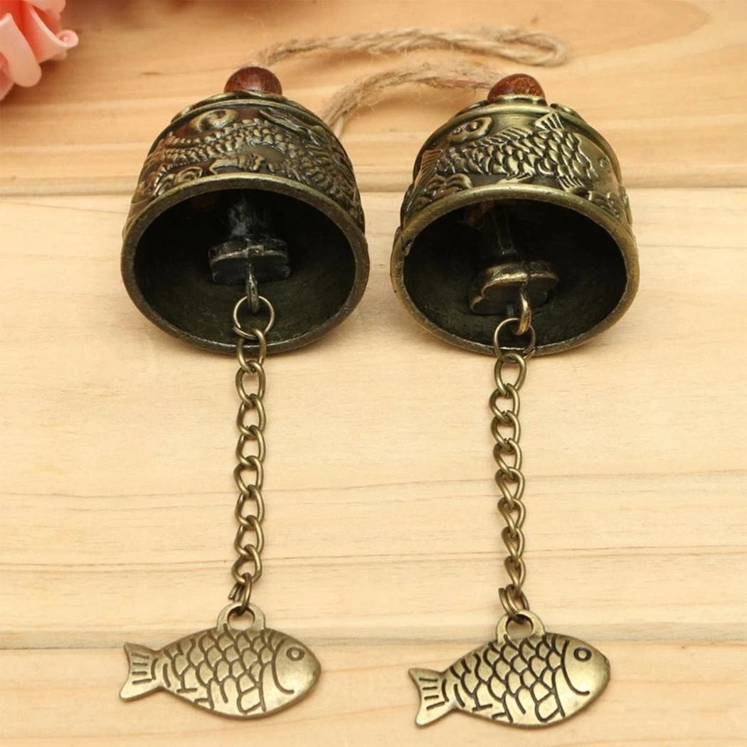 Hanging Wind Chime for Luck Fortune Dragon Fish (27cm)