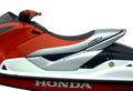 Seat Cover for Honda Aquatracks R-12 | R-12X (Black/Red/Silver CF Em)