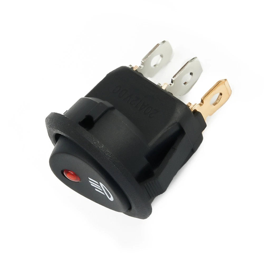 Fog Light Switch for - 12V Red LED 23mm ABS Plastic