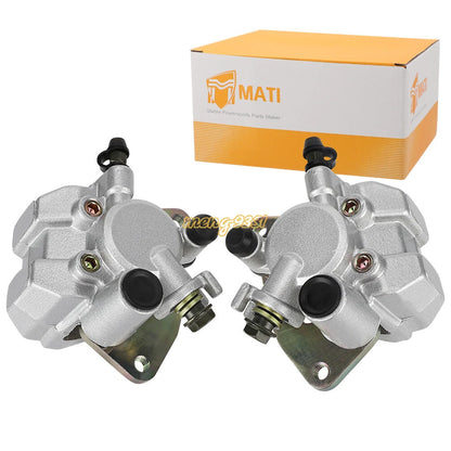 Front Brake Calipers & Pads for Yamaha Grizzly 660 YFM660FA/FG/FH (2002–2008)