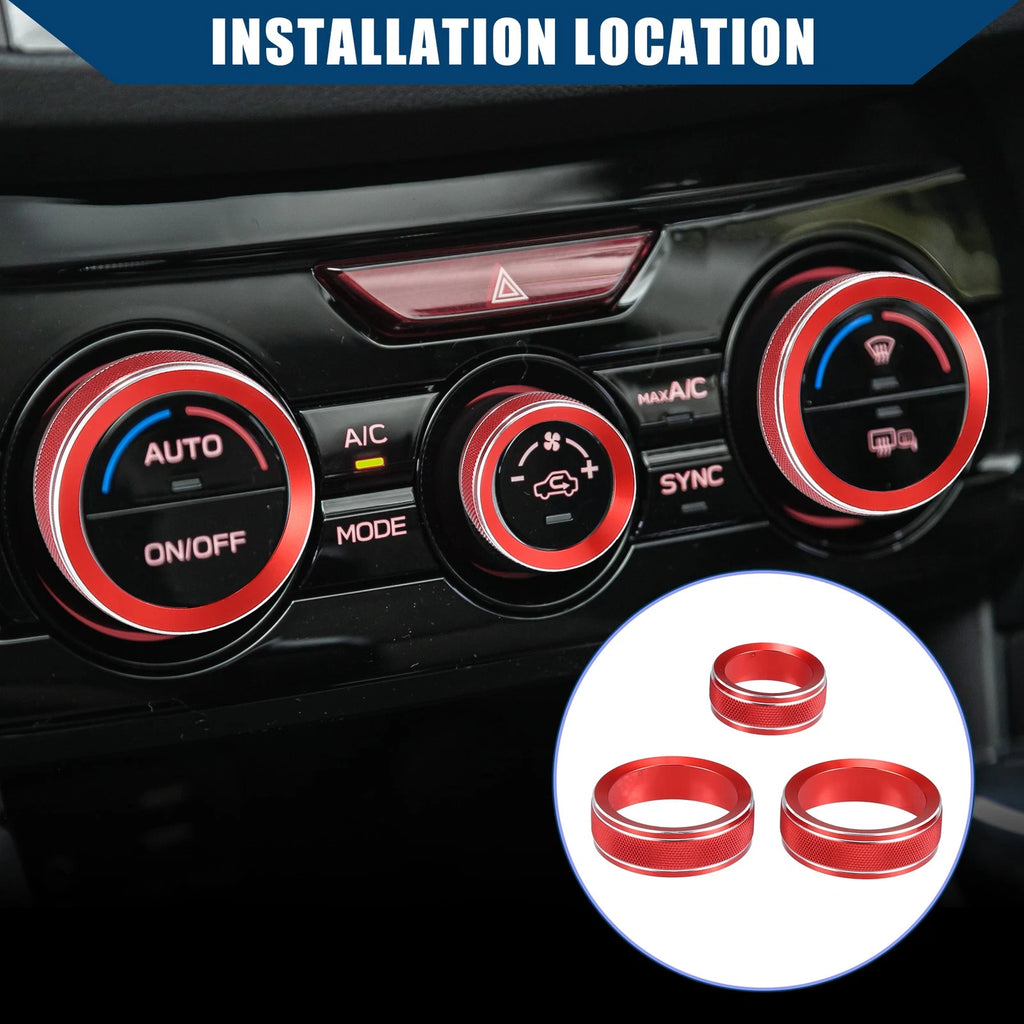 Air Conditioner AC Control Switch Knob Cover for Subaru Impreza (2017–2023)