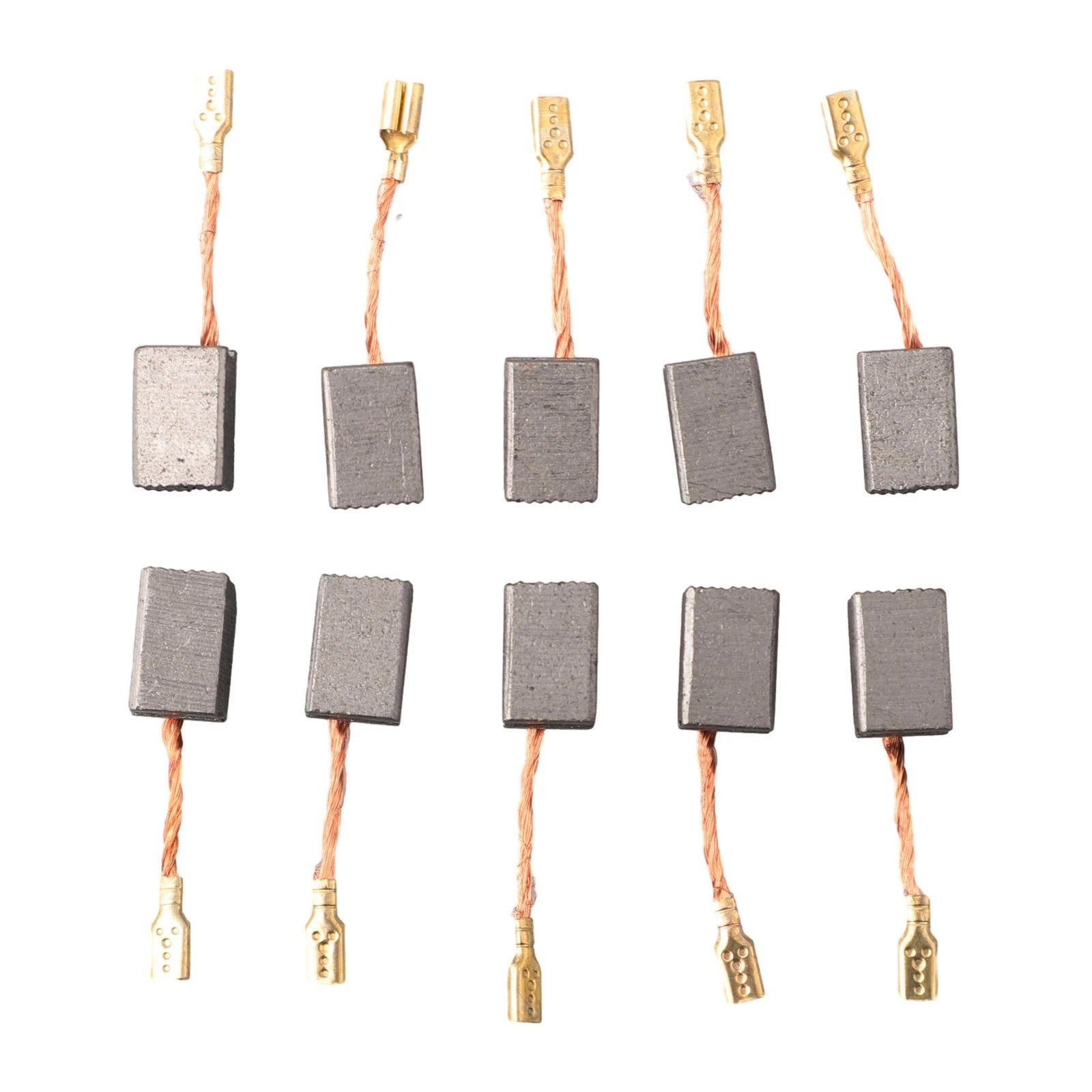 Set of 10 Replacement Motor Carbon Brushes for Power Tools