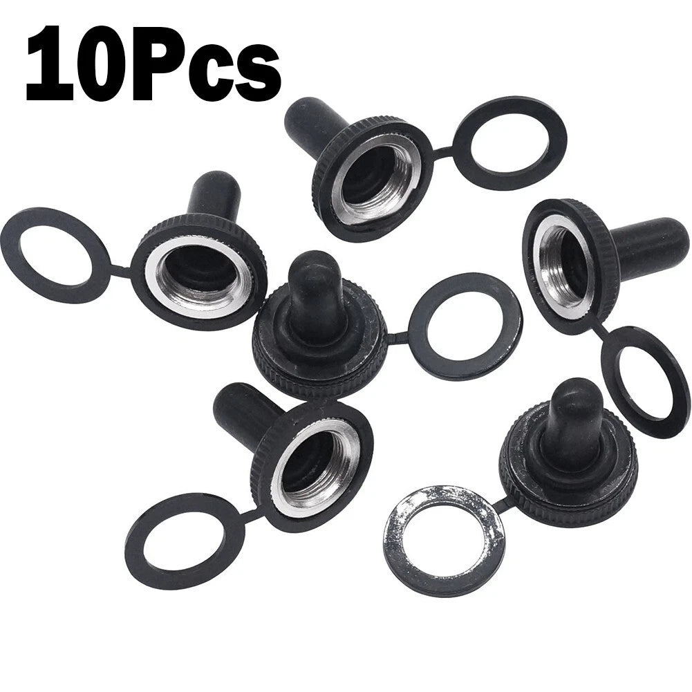 10 Pack Rubber Boot Cover for Toggle Switch (12mm) Waterproof Cap