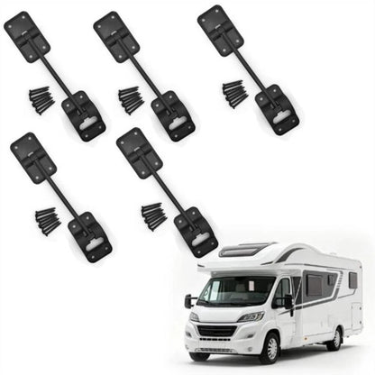 5 Piece RV Door Buckle Set for Motorhome (6 Inch Plastic Latch)