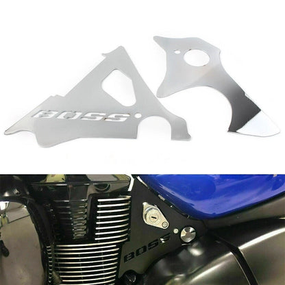 Set of 2 Chrome Engine Side Covers for Suzuki Boulevard M109R