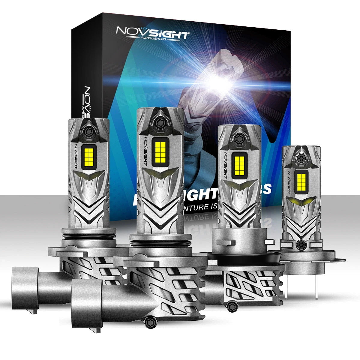 2X 9005 H11 LED Headlight Bulbs for