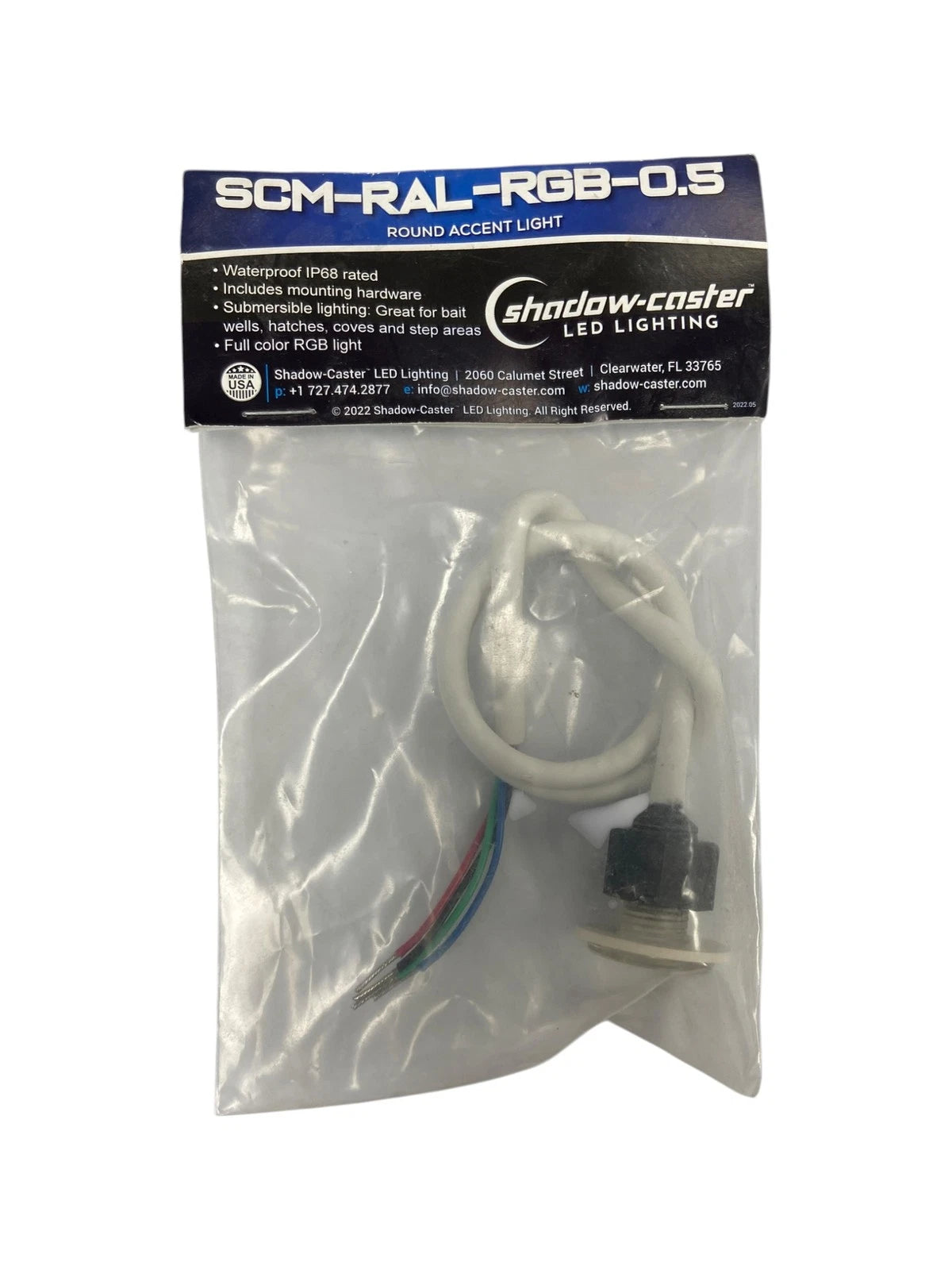Shadow Caster SCM-RAL-RGB-0.5 Round Accent Light for 12V Vehicles