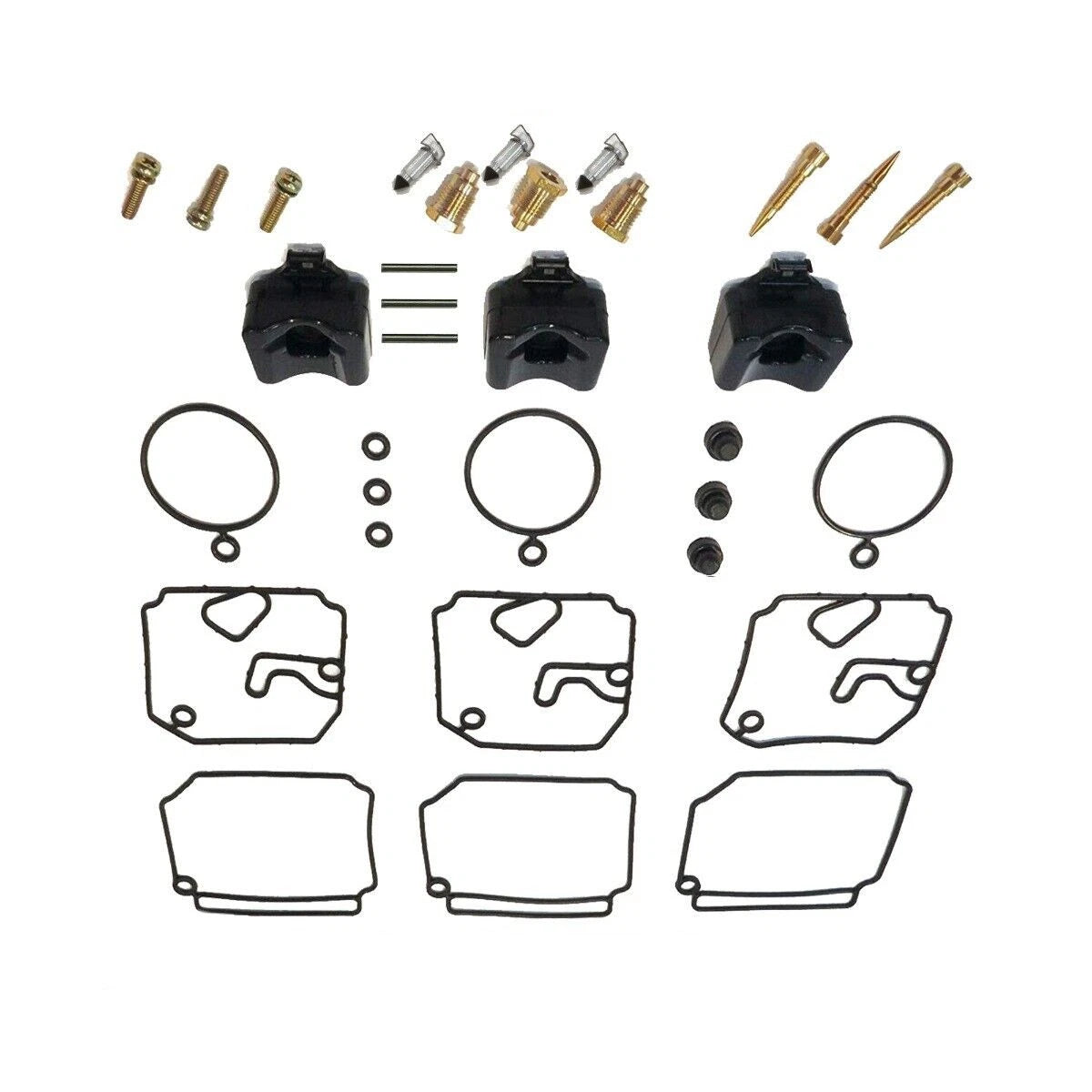 Carburetor Repair Kit for Yamaha 2 Stroke 40-50HP Outboards (2002–2004) 6H4-W0093-02 6H4-W0093-03 6H4-W0093-04