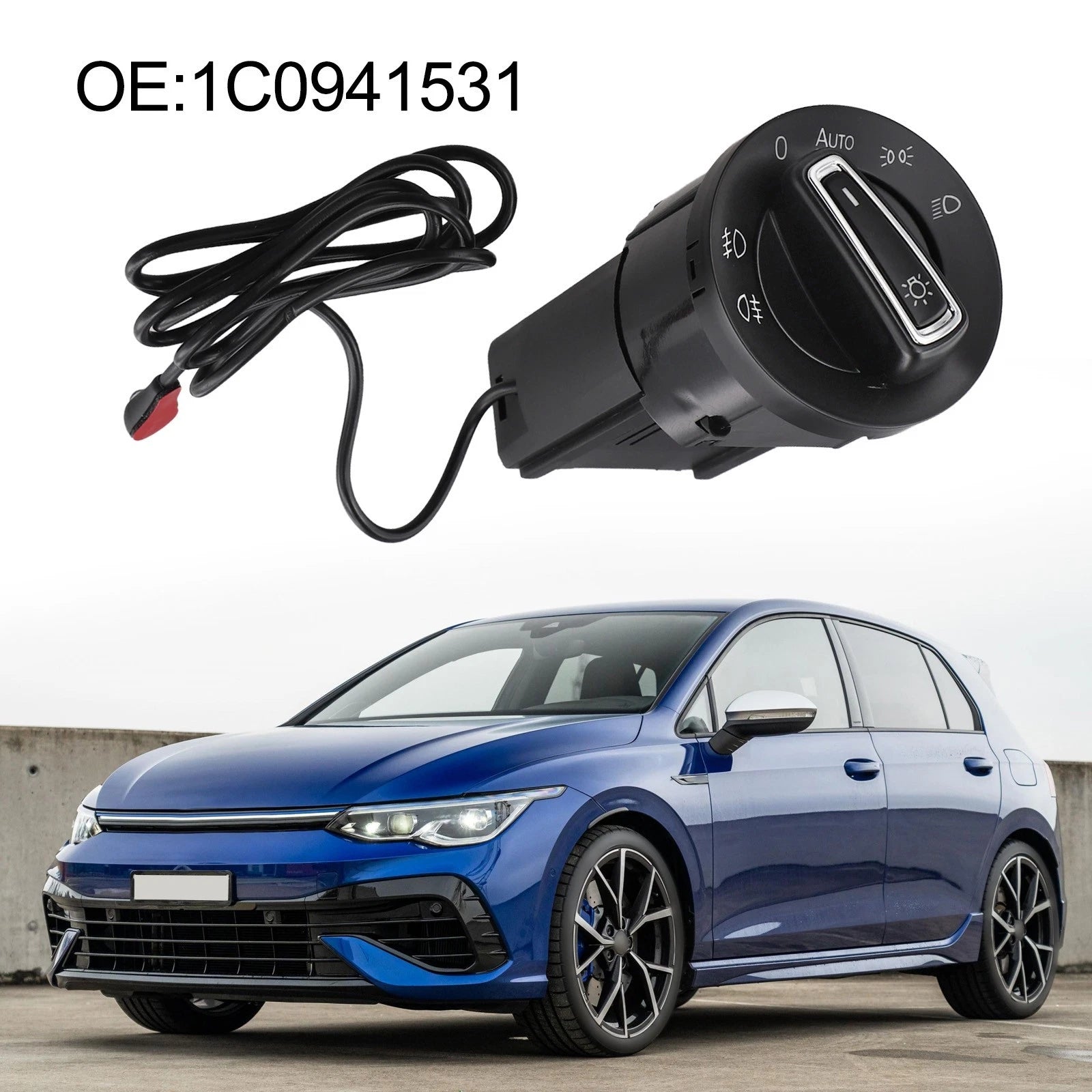 For Golf Mk4 For Passat B5 Headlight Switch with Adjustable Lighting Modes