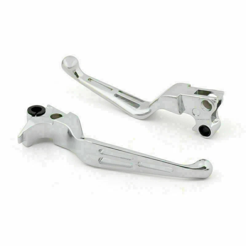 Chrome Brake Clutch Levers for Harley XL Dyna Touring Softail (1996–2007)
