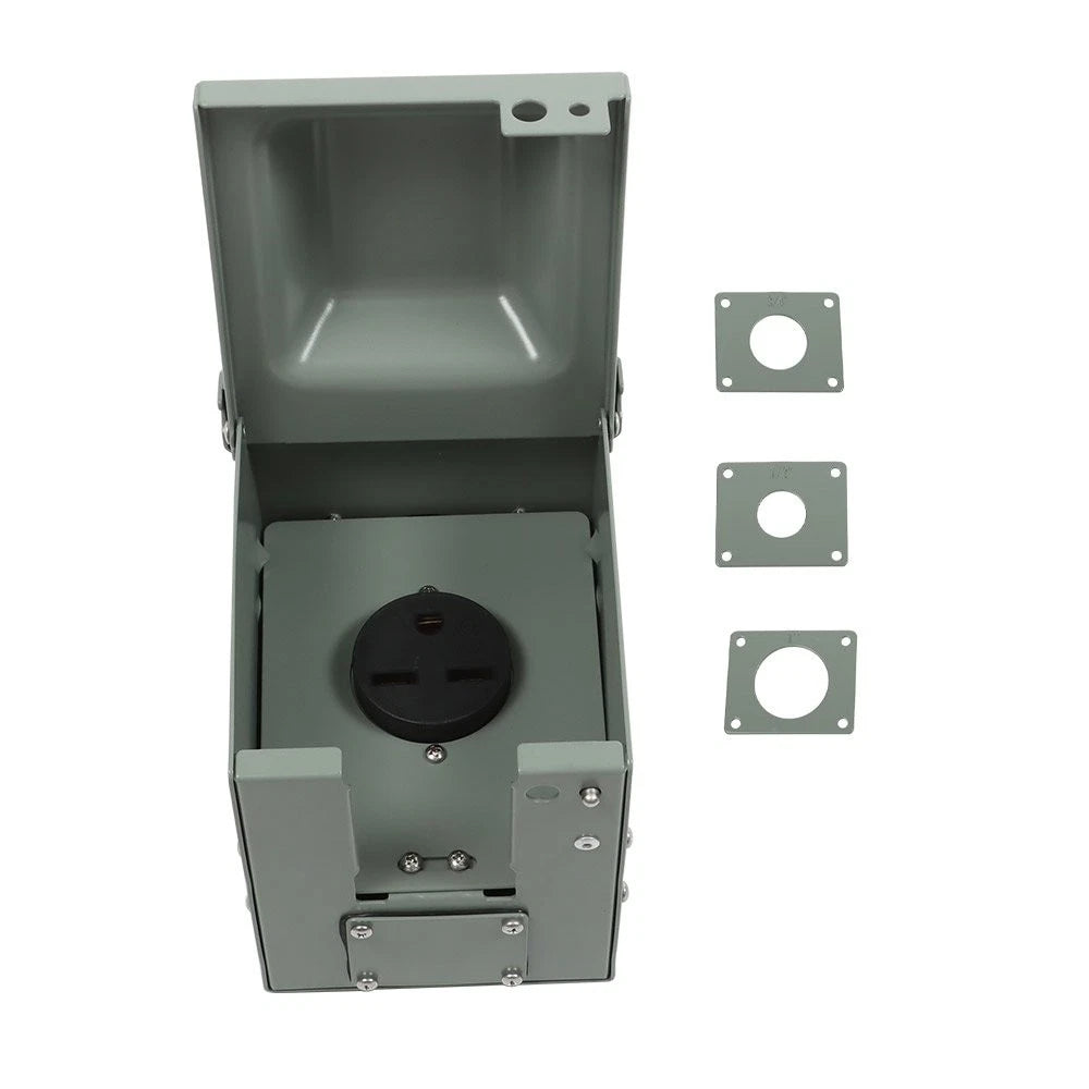 NEMA 6-30R 30 Amp 250 Volt Welding Power Outlet Box for