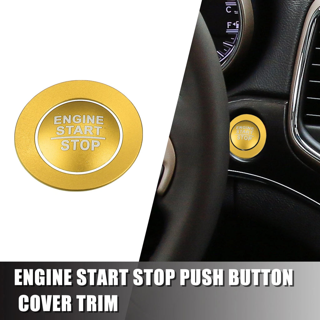 Engine Start Stop Button Cover Trim Kit for Jeep Cherokee (2014–2023)