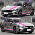 5x Universal Pink PVC Car Body Sticker Stripe Vinyl Decal