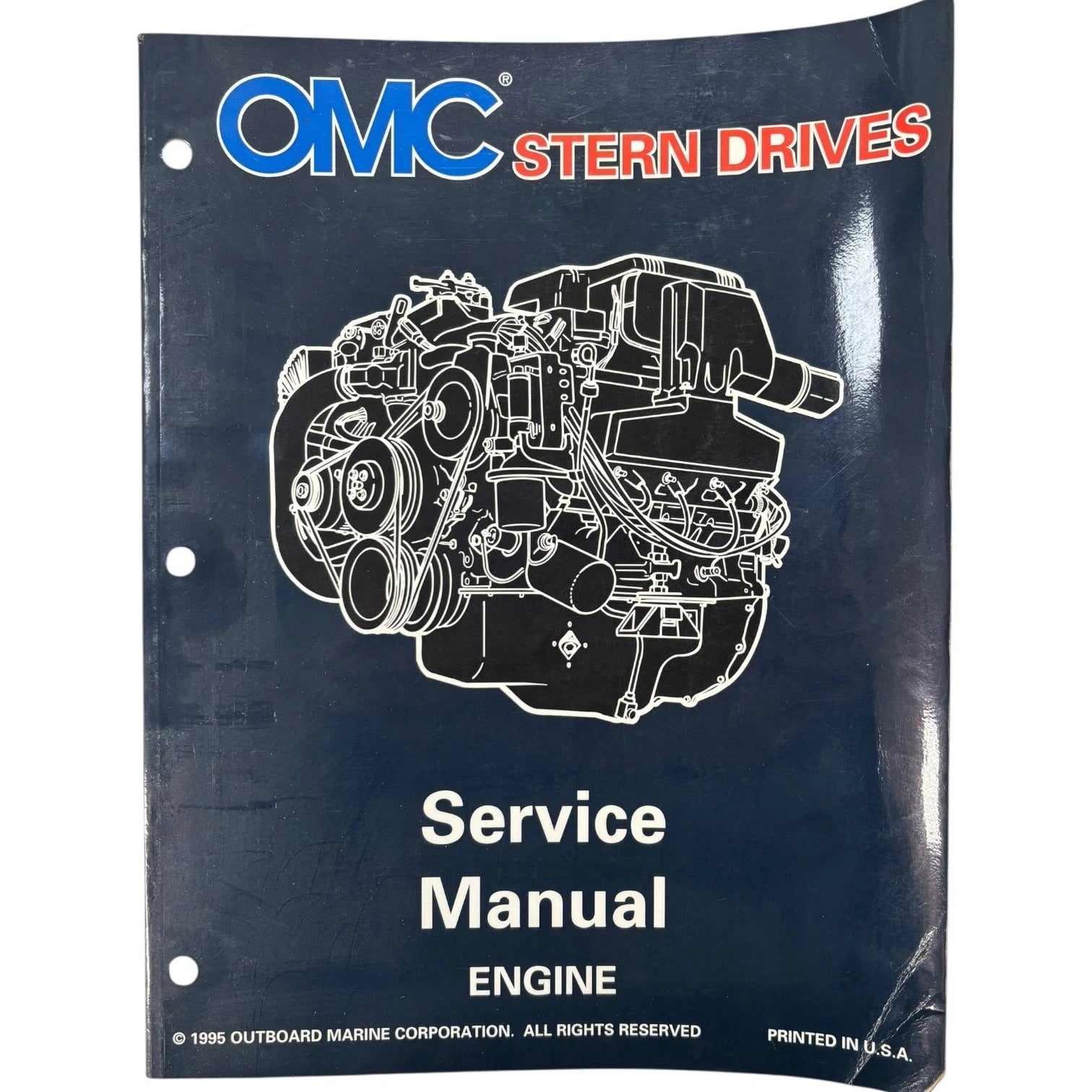 OMC Stern Drives Engine Service Manual 507143 for OMC (1995)