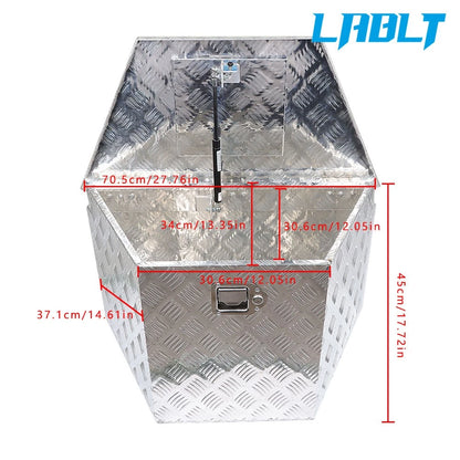 Heavy Duty Aluminum Tread Tool Box 29" x 15" x 18" for Truck Trailer