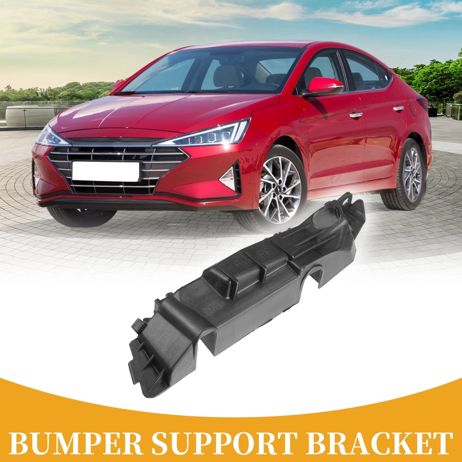 Front RH Side Bumper Support Bracket Replacement for Hyundai Elantra (2019–2020)
